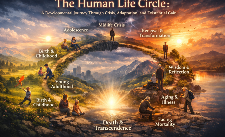 The Human Life Circle: A Developmental Journey Through Crisis, Adaptation, and Existential Gain