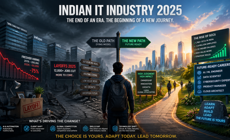 The Indian IT Industry Crisis 2025: Why Traditional IT Jobs Are Disappearing and What Comes Next