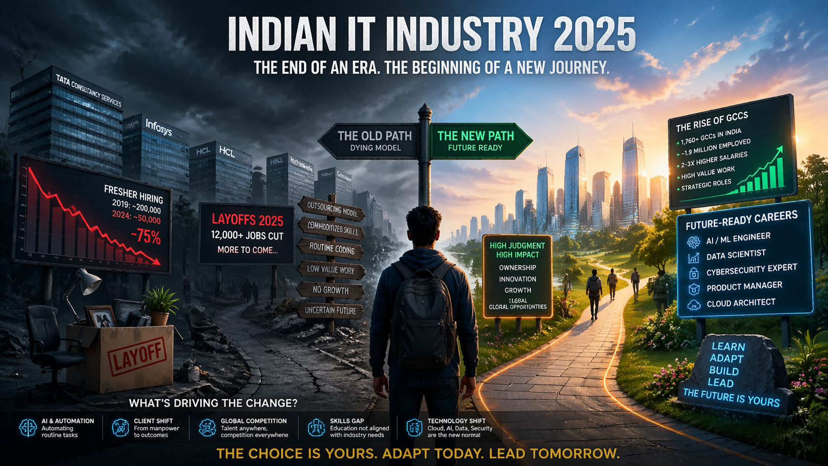 The Indian IT Industry Crisis 2025: Why Traditional IT Jobs Are Disappearing and What Comes Next