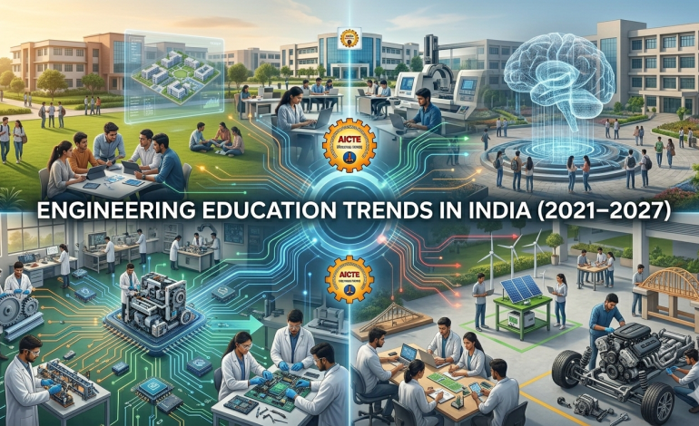 Engineering Education Trends in India (2021–2027): AICTE Policies, CSE Growth, Curriculum Shift & Core Branch Decline