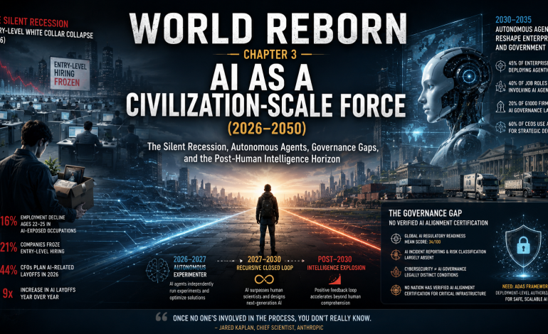 CHAPTER 3 : WORLD REBORN – AI AS A CIVILIZATION-SCALE FORCE (2026–2050)