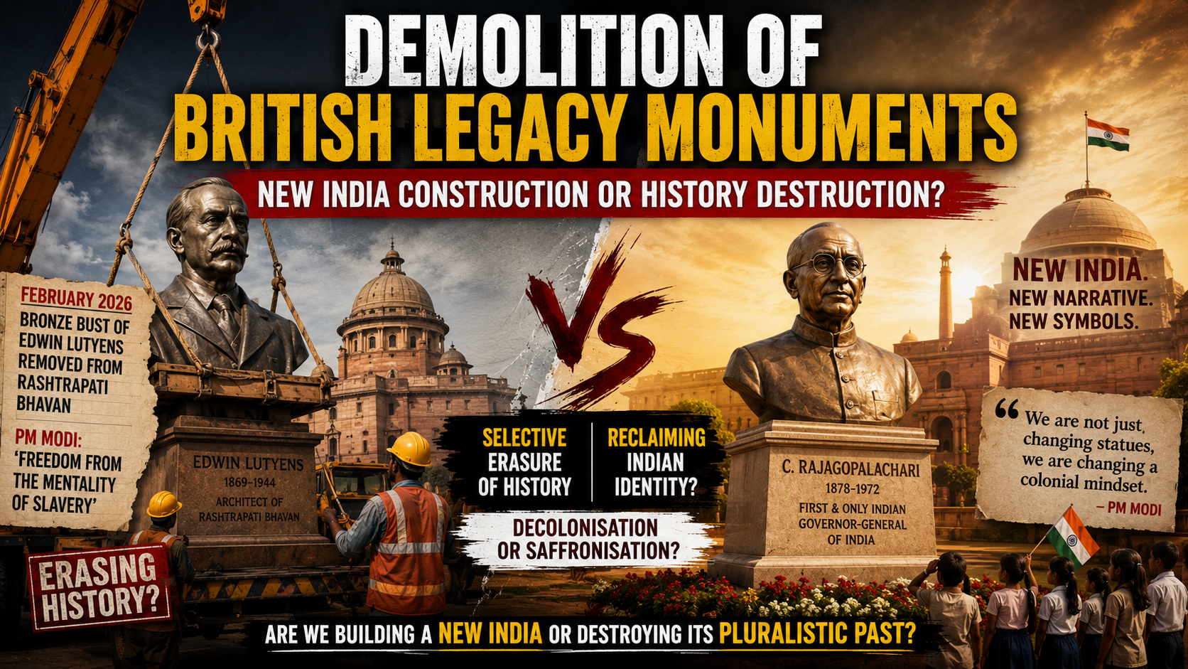 Demolition of British legacy monuments
