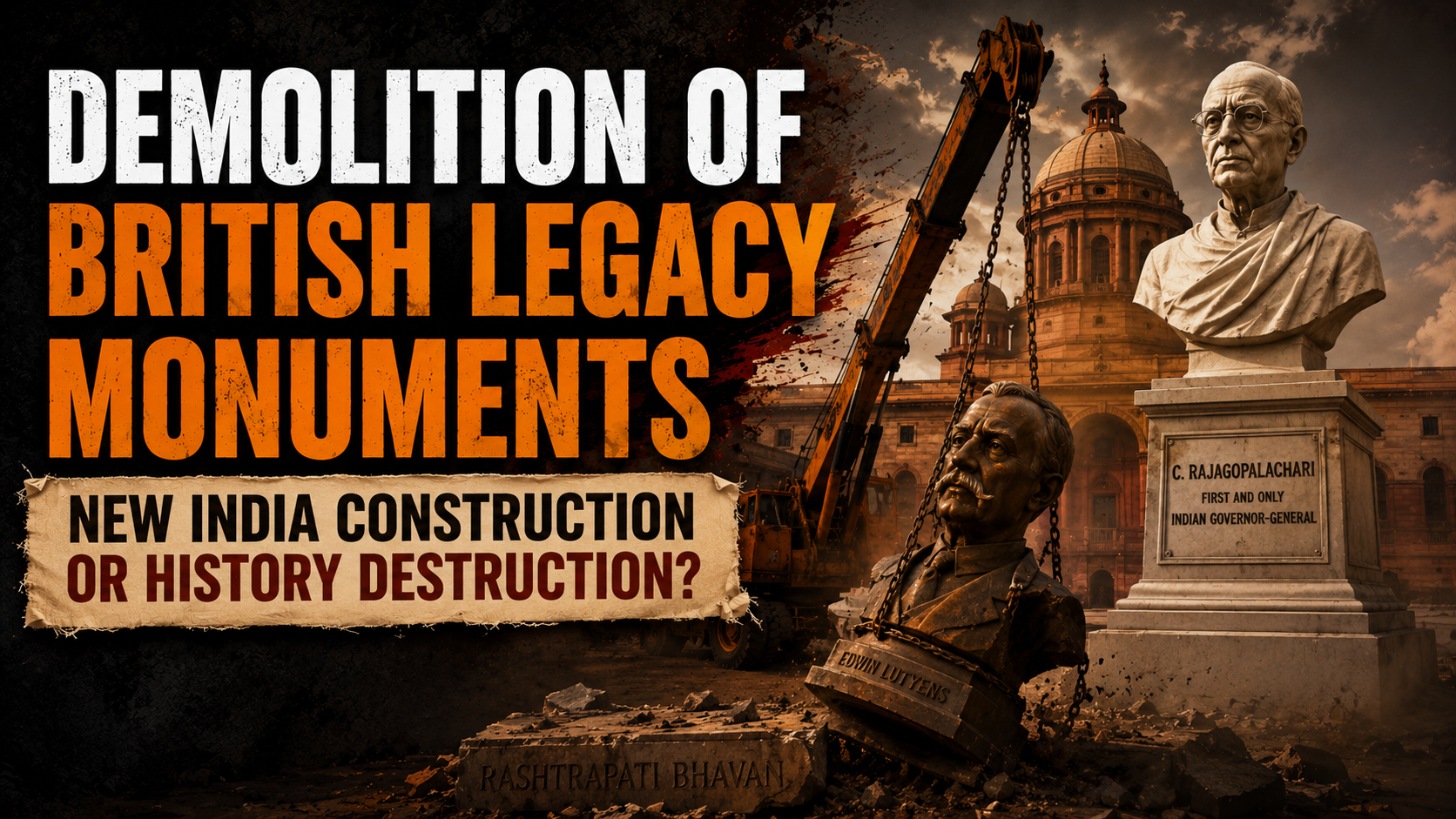 DEMOLITION OF BRITISH LEGACY MONUMENTS