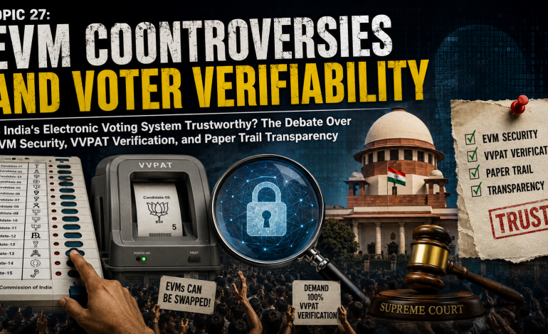EVM CONTROVERSIES AND VOTER VERIFIABILITY