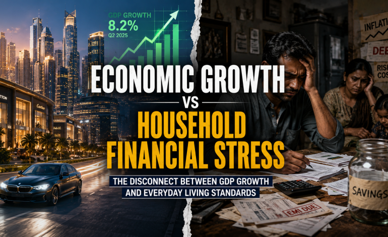 ECONOMIC GROWTH VS HOUSEHOLD FINANCIAL STRESS