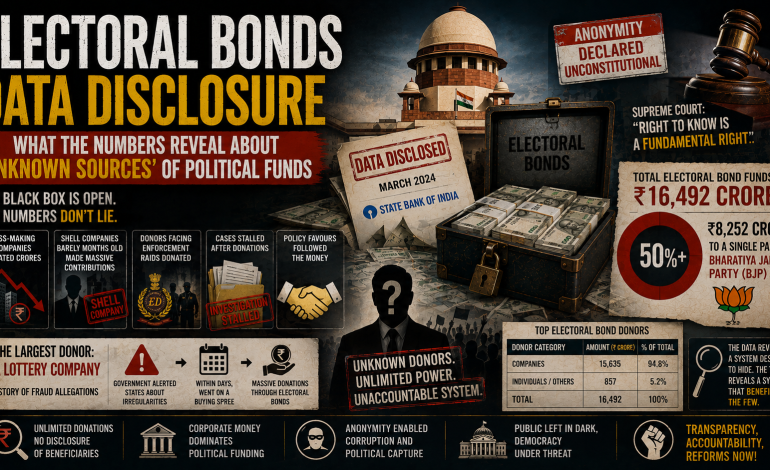 ELECTORAL BONDS DATA DISCLOSURE – WHAT THE NUMBERS REVEAL ABOUT ‘UNKNOWN SOURCES‘ OF POLITICAL FUNDS