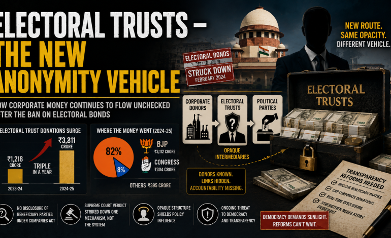 ELECTORAL TRUSTS – THE NEW ANONYMITY VEHICLE