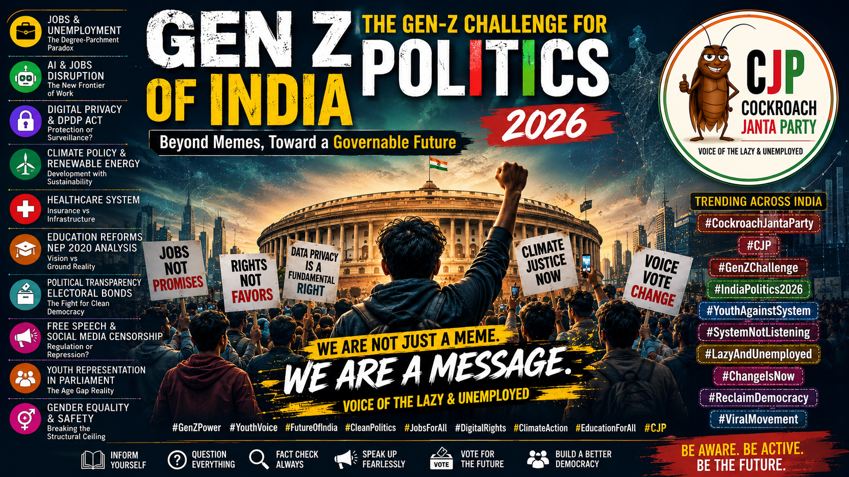 The Gen-Z Challenge for Indian Politics — Beyond Memes, Towards a Governable Future
