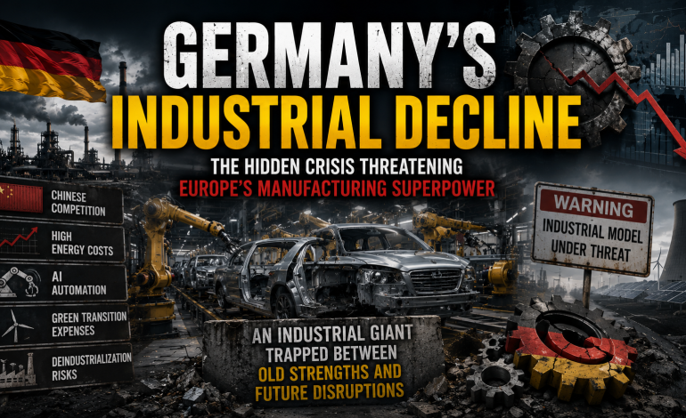 GERMANY’S INDUSTRIAL MODEL IS ENTERING STRUCTURAL DECLINE: THE HIDDEN CRISIS INSIDE EUROPE’S ECONOMIC ENGINE
