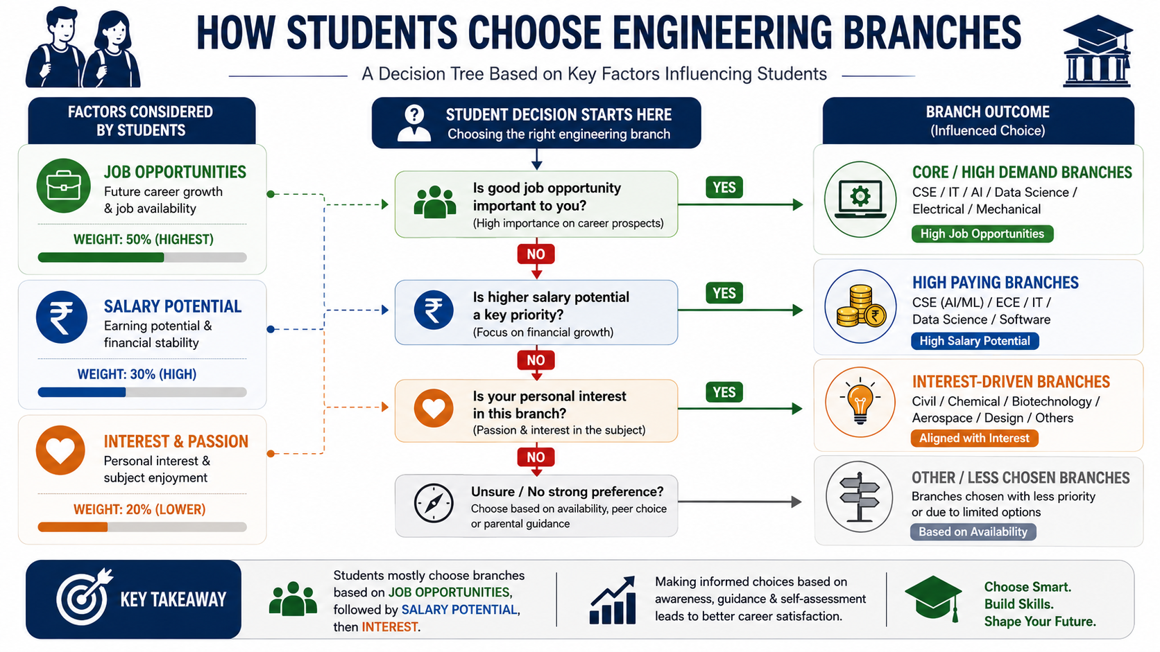 How Students Choose Engineering Branches