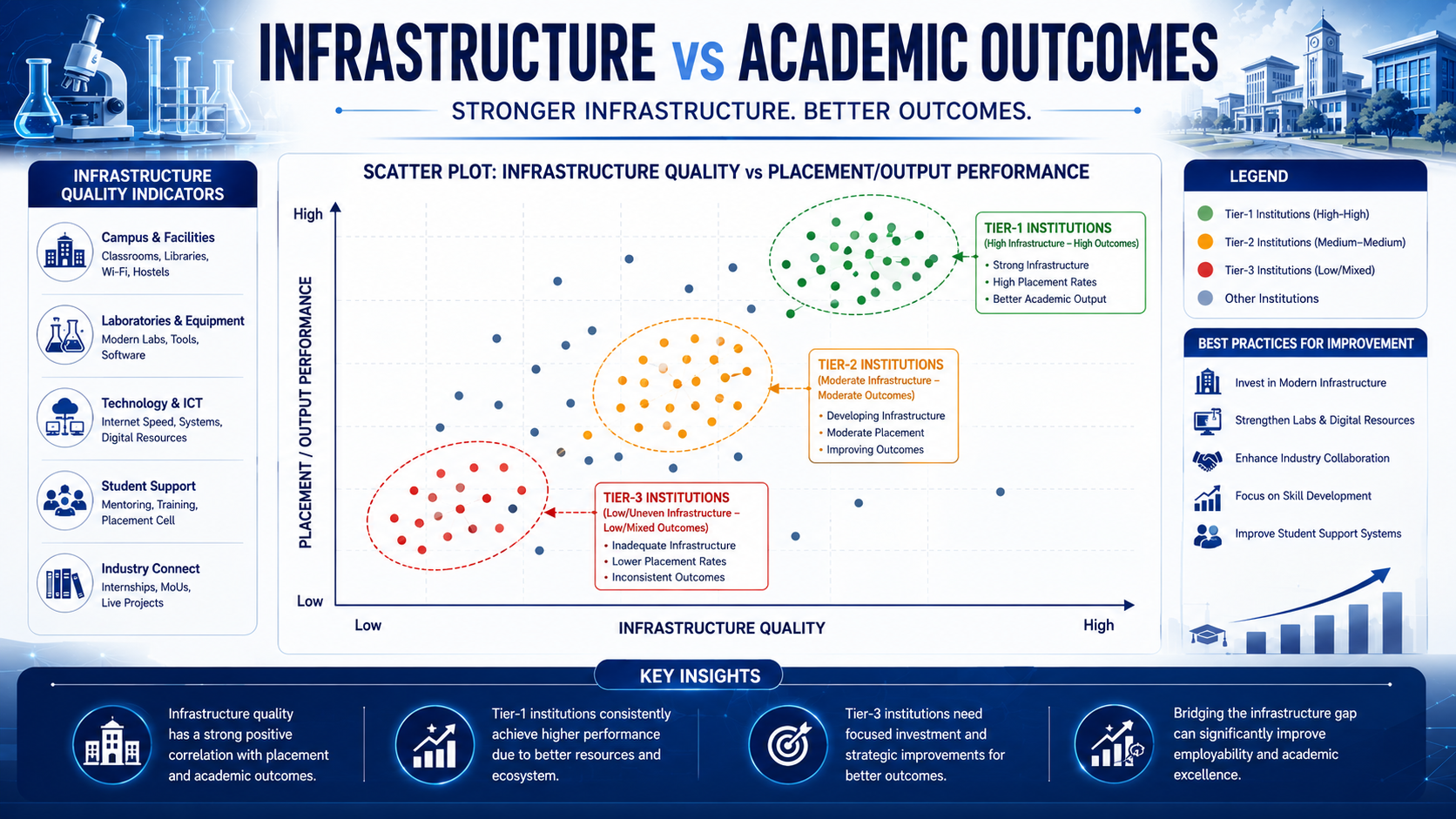 Infrastructure vs Academic Outcomes