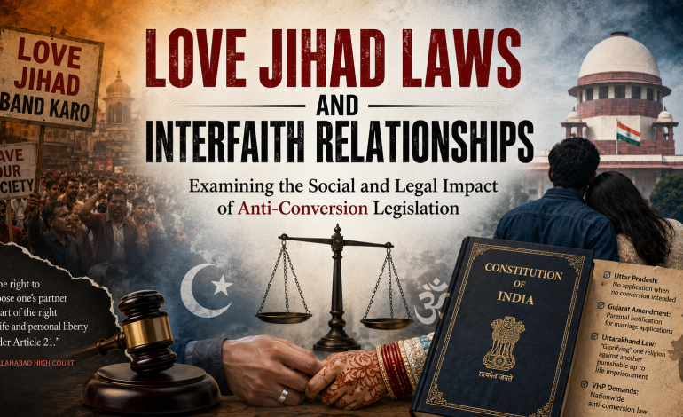 LOVE JIHAD LAWS AND INTERFAITH RELATIONSHIPS