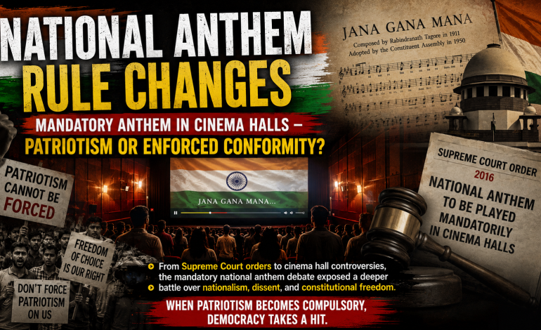 NATIONAL ANTHEM RULE CHANGES