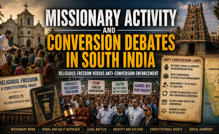 MISSIONARY ACTIVITY AND CONVERSION DEBATES IN SOUTH INDIA