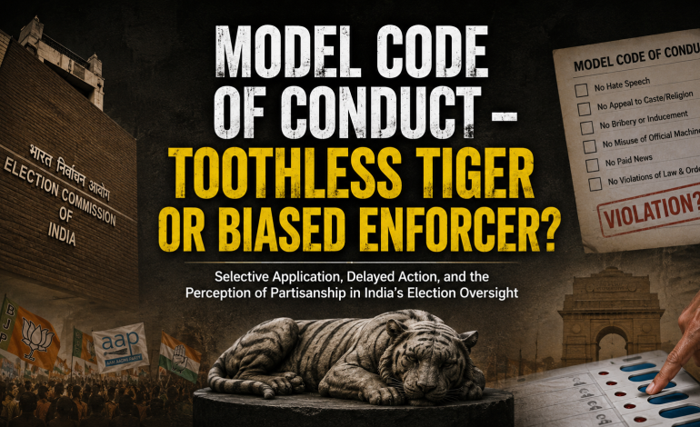 MODEL CODE OF CONDUCT – TOOTHLESS TIGER OR BIASED ENFORCER?