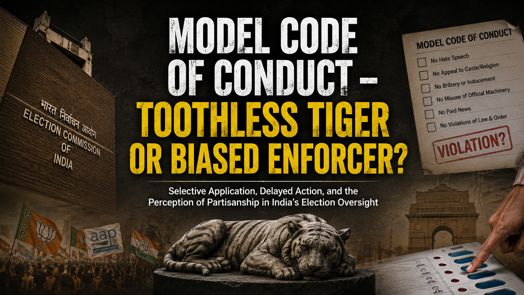 MODEL CODE OF CONDUCT – TOOTHLESS TIGER OR BIASED ENFORCER?