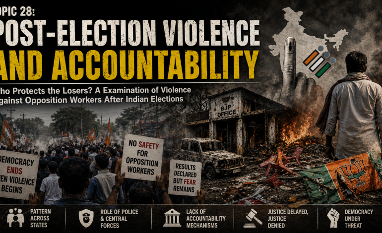 POST-ELECTION VIOLENCE AND ACCOUNTABILITY