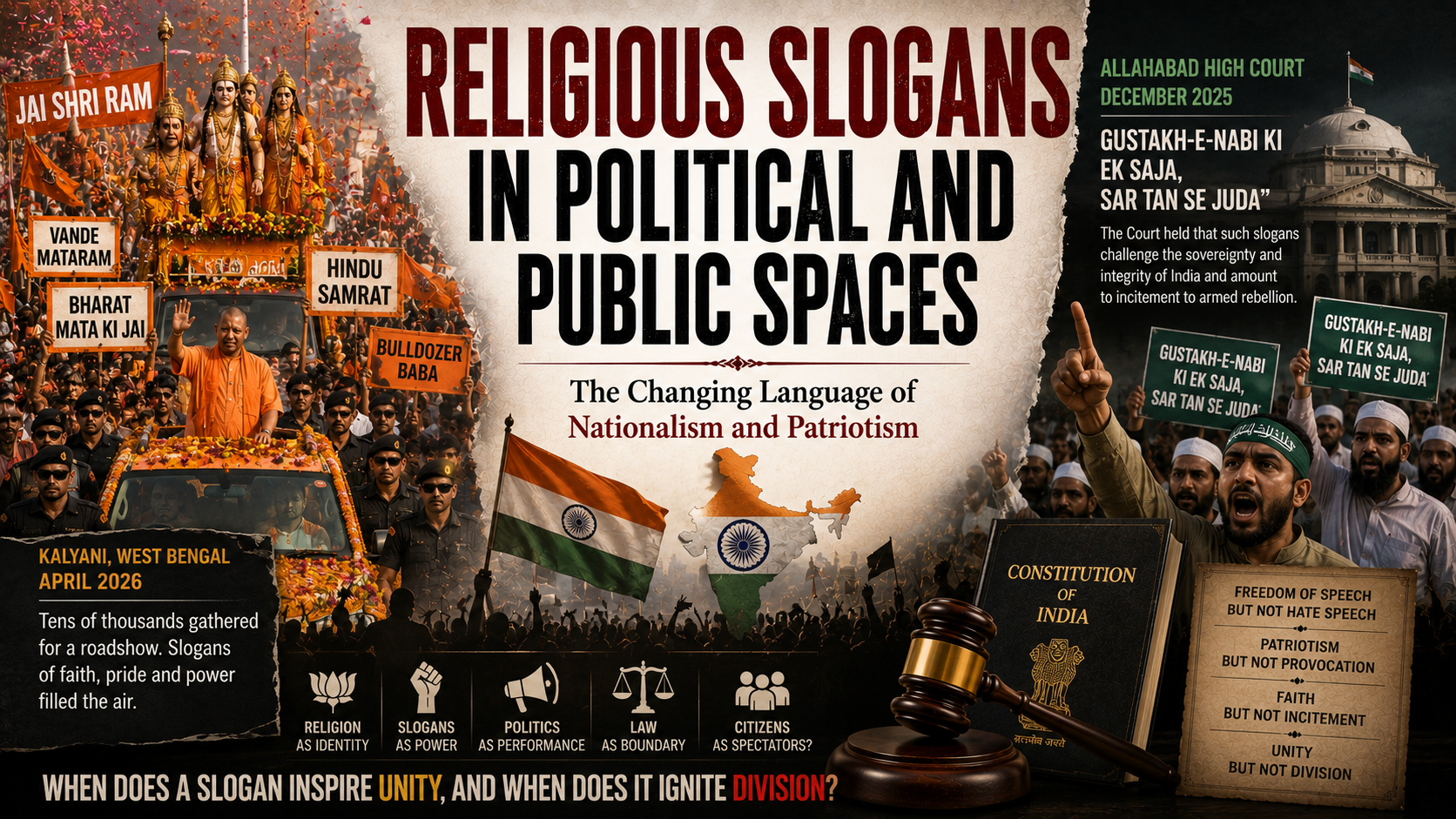 RELIGIOUS SLOGANS IN POLITICAL AND PUBLIC SPACES