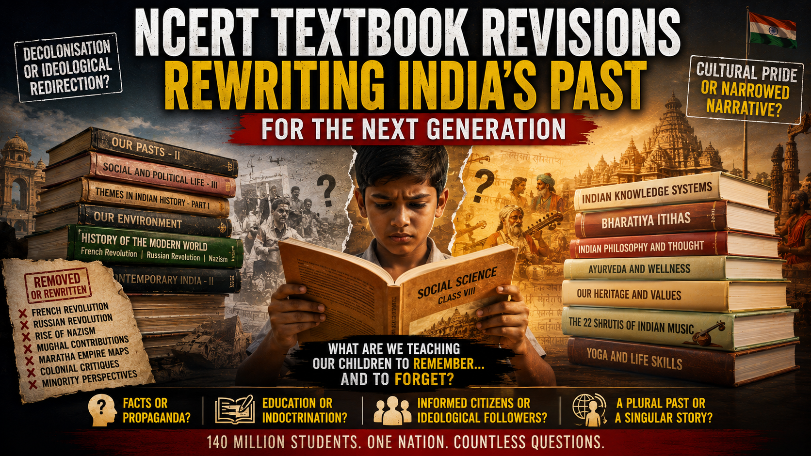 NATIONAL IDENTITY, SYMBOLS & HISTORICAL NARRATIVE Textbook Revisions and Historical Reinterpretation – How NCERT is Rewriting the Past for the Next Generation