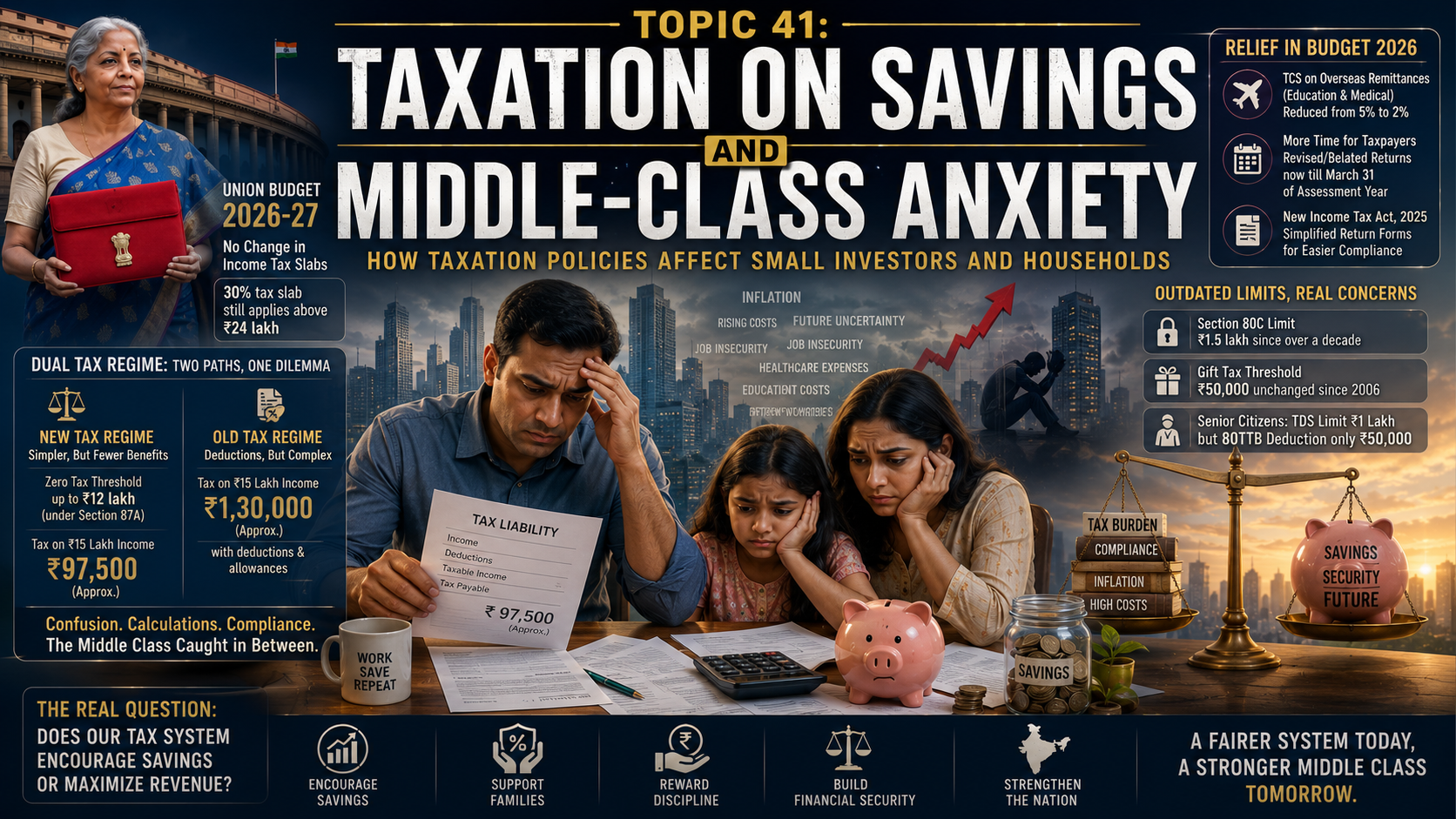 TAXATION ON SAVINGS AND MIDDLE-CLASS ANXIETY