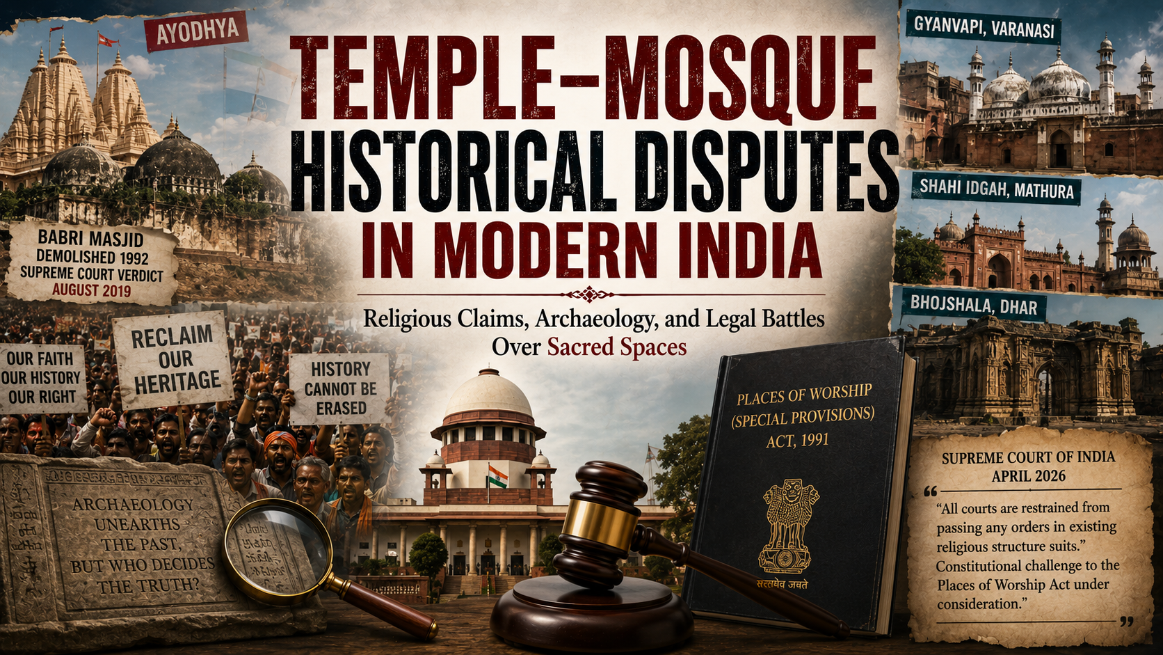 TEMPLE–MOSQUE HISTORICAL DISPUTES IN MODERN INDIA