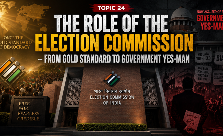 THE ROLE OF THE ELECTION COMMISSION – FROM GOLD STANDARD TO GOVERNMENT YES-MAN