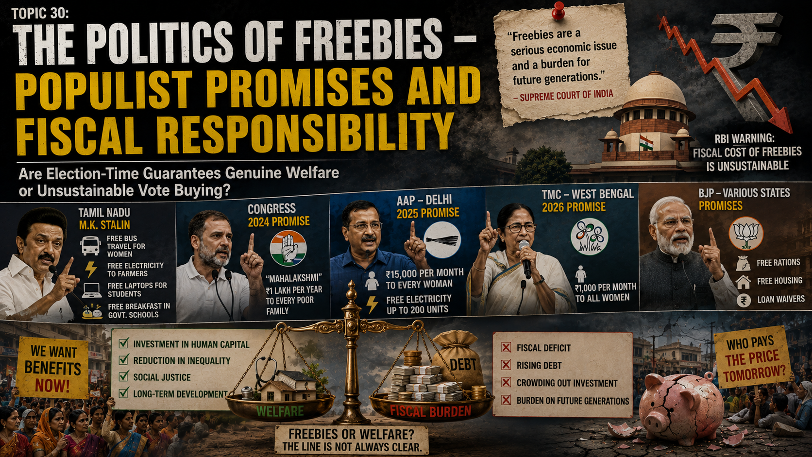 THE POLITICS OF FREEBIES – POPULIST PROMISES AND FISCAL RESPONSIBILITY