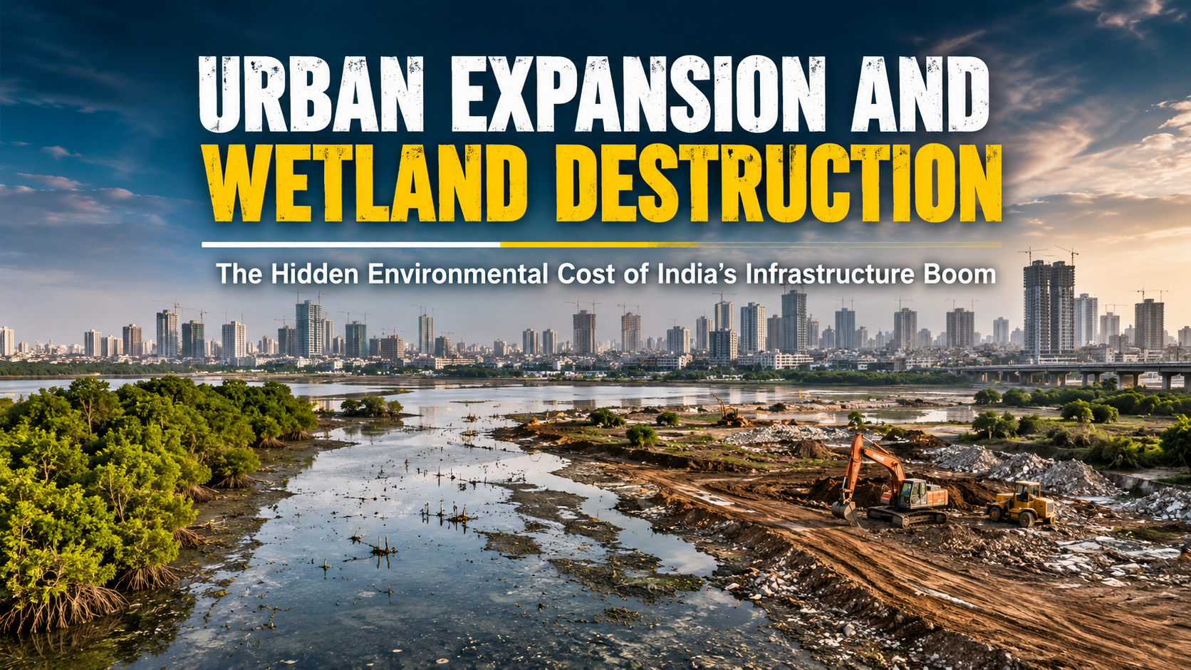 Urban Expansion and Wetland Destruction: The Hidden Environmental Cost of India’s Infrastructure Boom