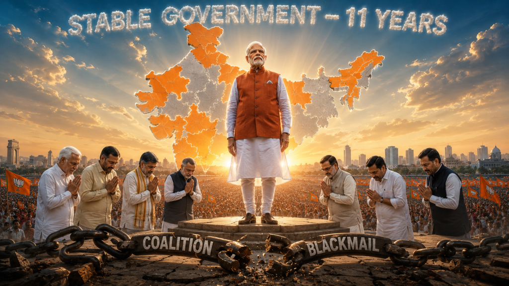 Stable government under a rising leader