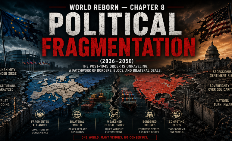 CHAPTER 8 — WORLD REBORN  : POLITICAL FRAGMENTATION (2026–2050)