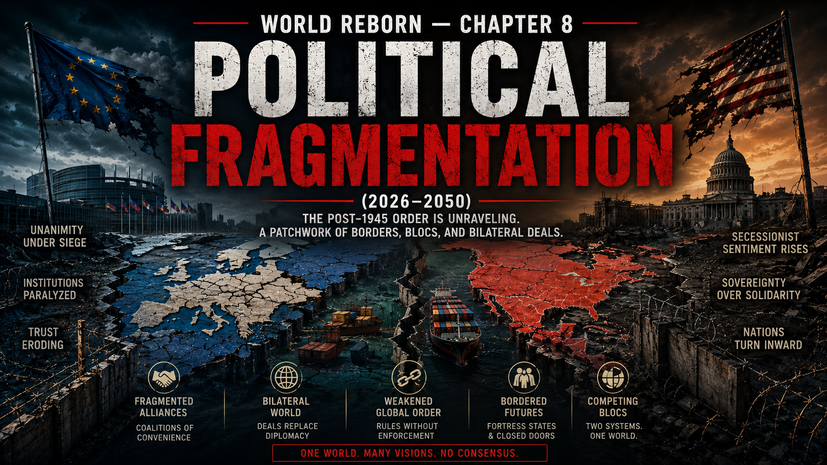 CHAPTER 8 — WORLD REBORN  : POLITICAL FRAGMENTATION (2026–2050)