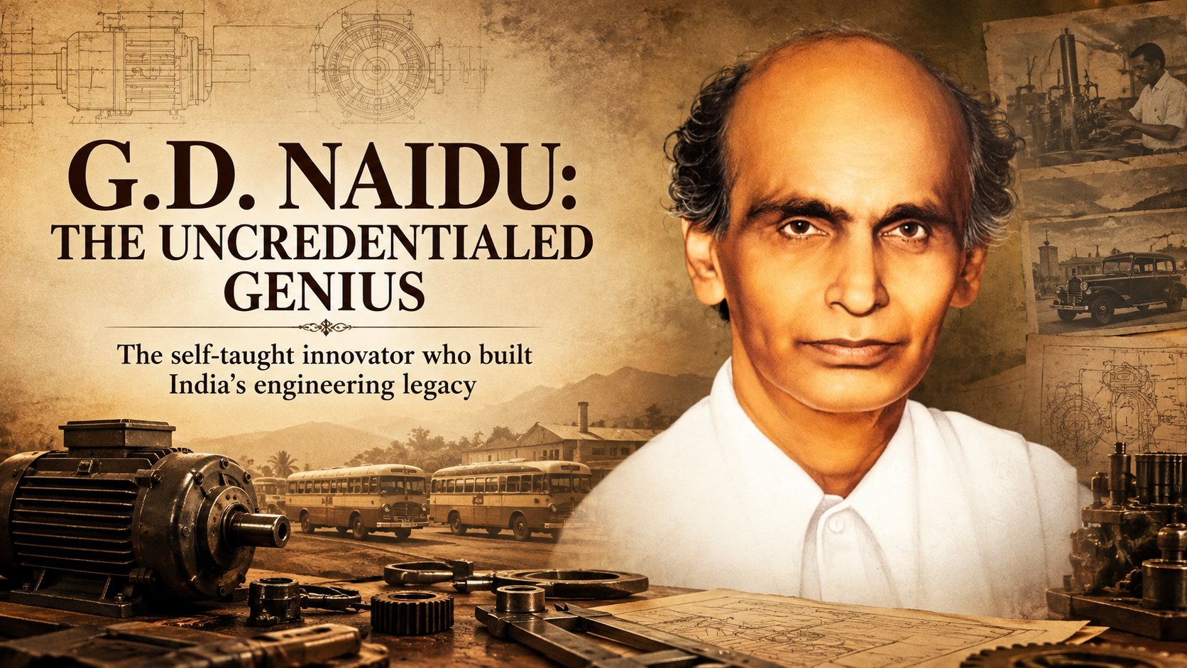 G.D. Naidu: The Uncredentialed Genius Who Built India’s Engineering Legacy